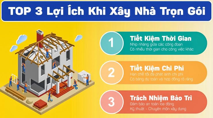 Top 3 lợi ích khi xây nhà trọn gói